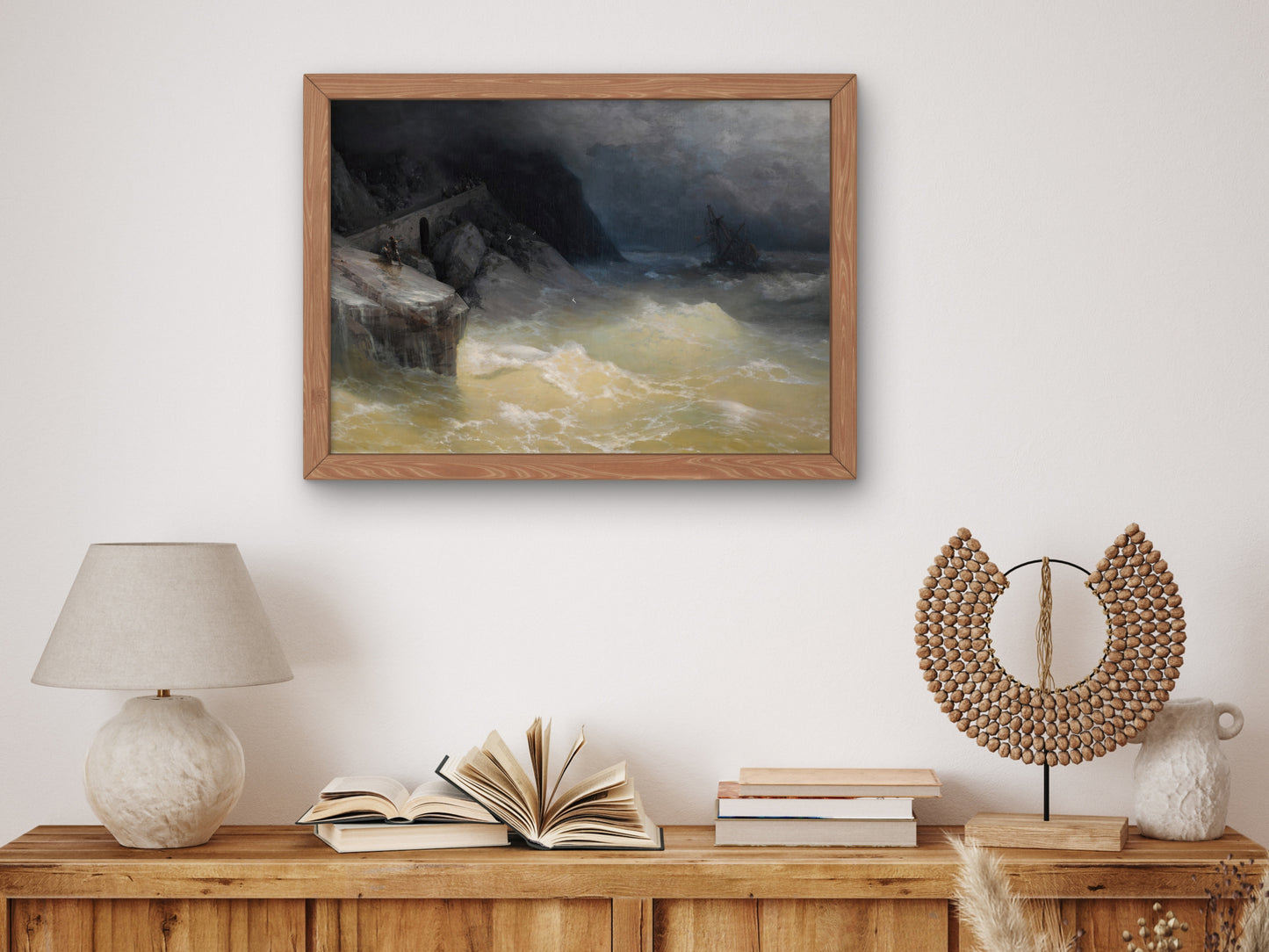 Shipwreck off the Black Sea Coast by Ivan Konstantinovich Aivazovsky 1887, Wall Art Print, Fine Art Reproduction, Museum Quality Decor