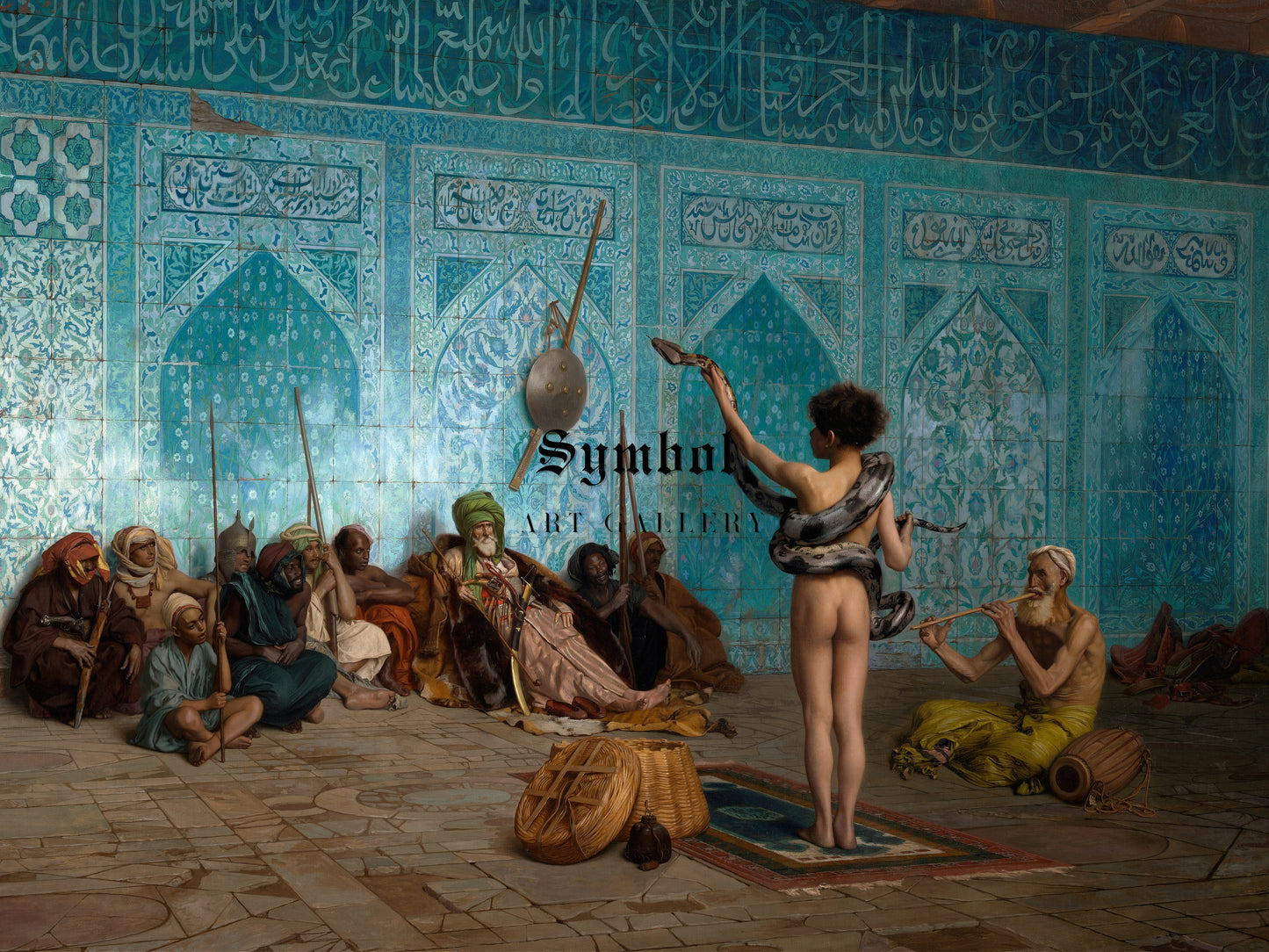 Snake Charmer by Jean Léon Gérôme 1879, Wall Art Print, Fine Art Reproduction, Museum Quality Decor, Poster