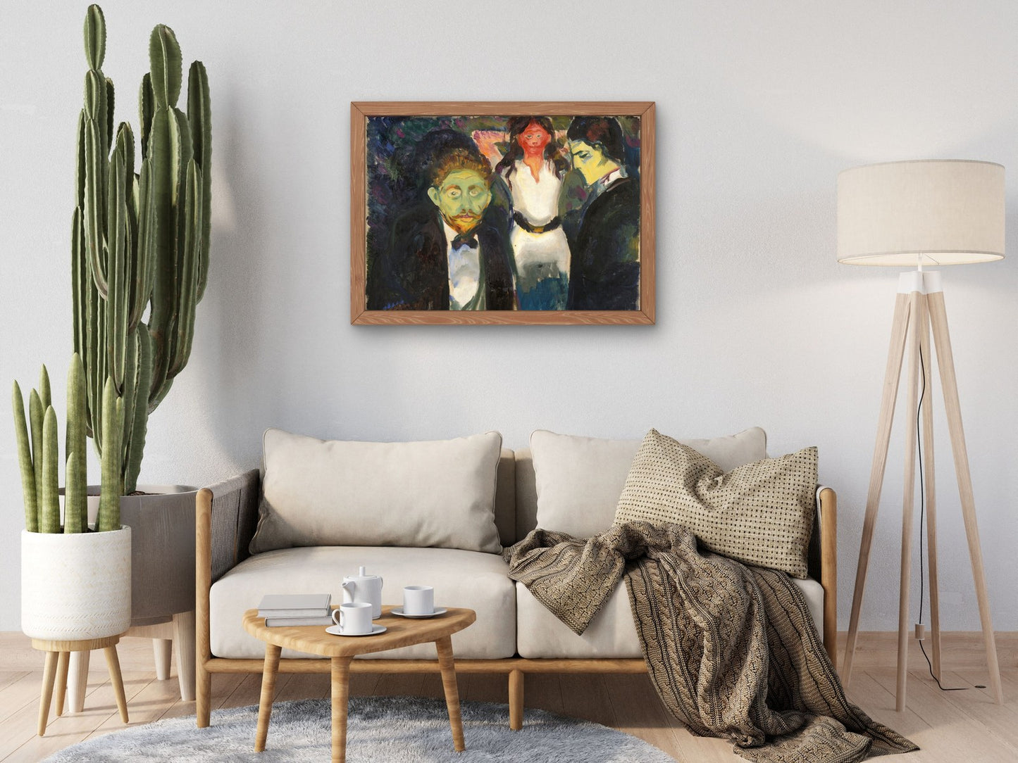 Jealousy by Edvard Munch 1907, Wall Art Print, Fine Art Reproduction, Museum Quality Decor, Poster
