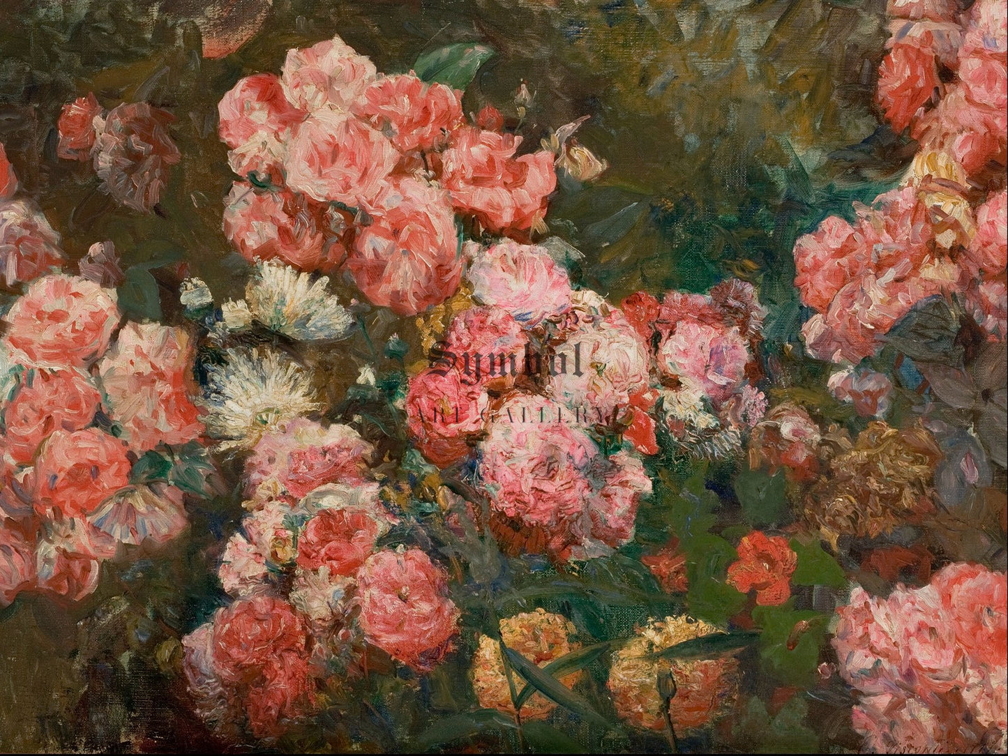 Flowers by Eliseu Visconti 1917, Wall Art Print, Fine Art Reproduction, Museum Quality Decor, Poster