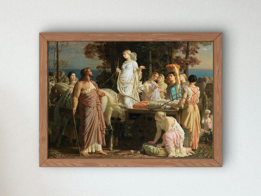 Ulysses and Nausicaa by Charles Gleyre, Wall Art Print, Fine Art Reproduction, Museum Quality Decor, Poster