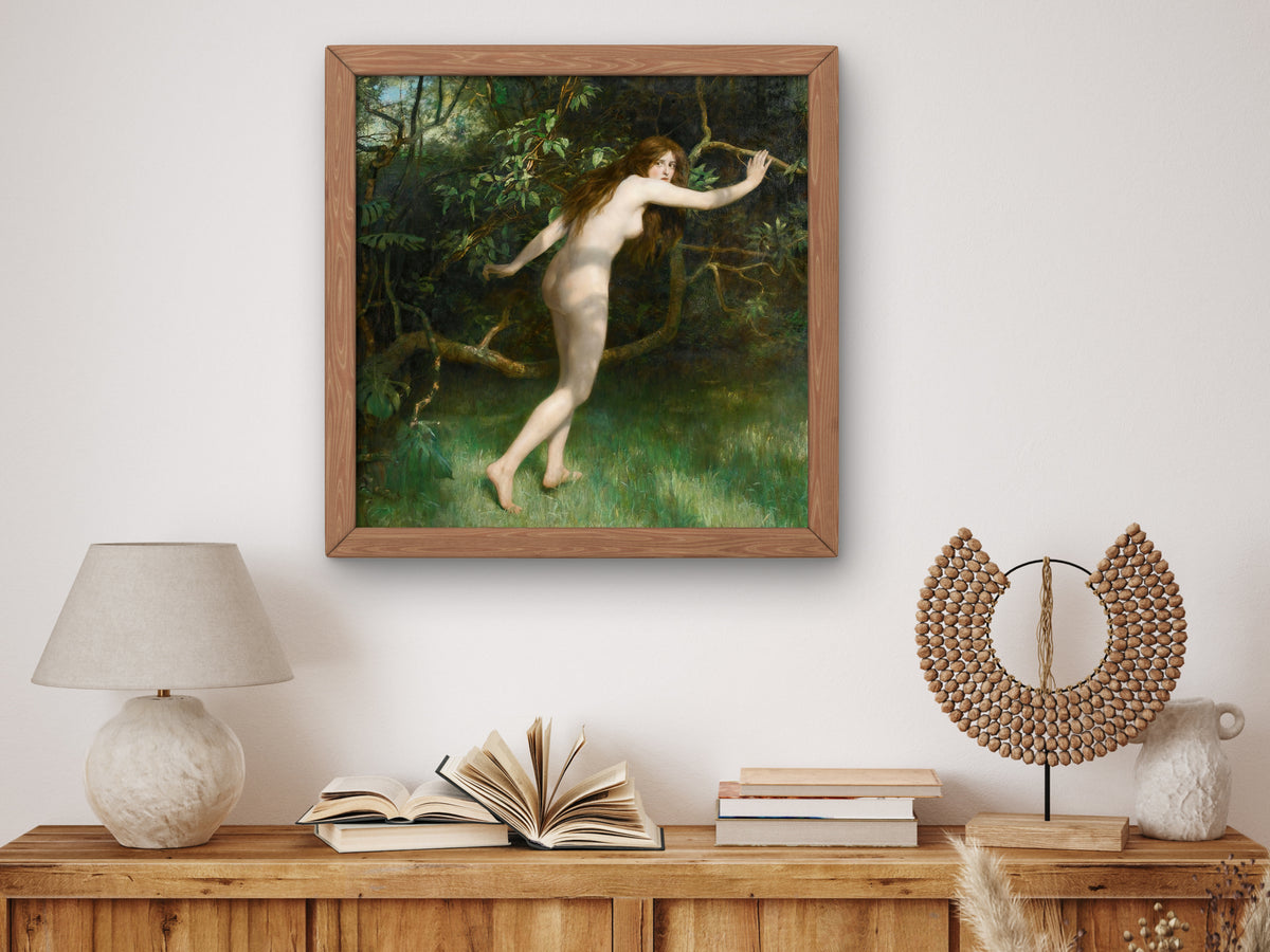 Eve by John Collier 1911, Wall Art Print, Fine Art Reproduction, Museum Quality Decor, Poster