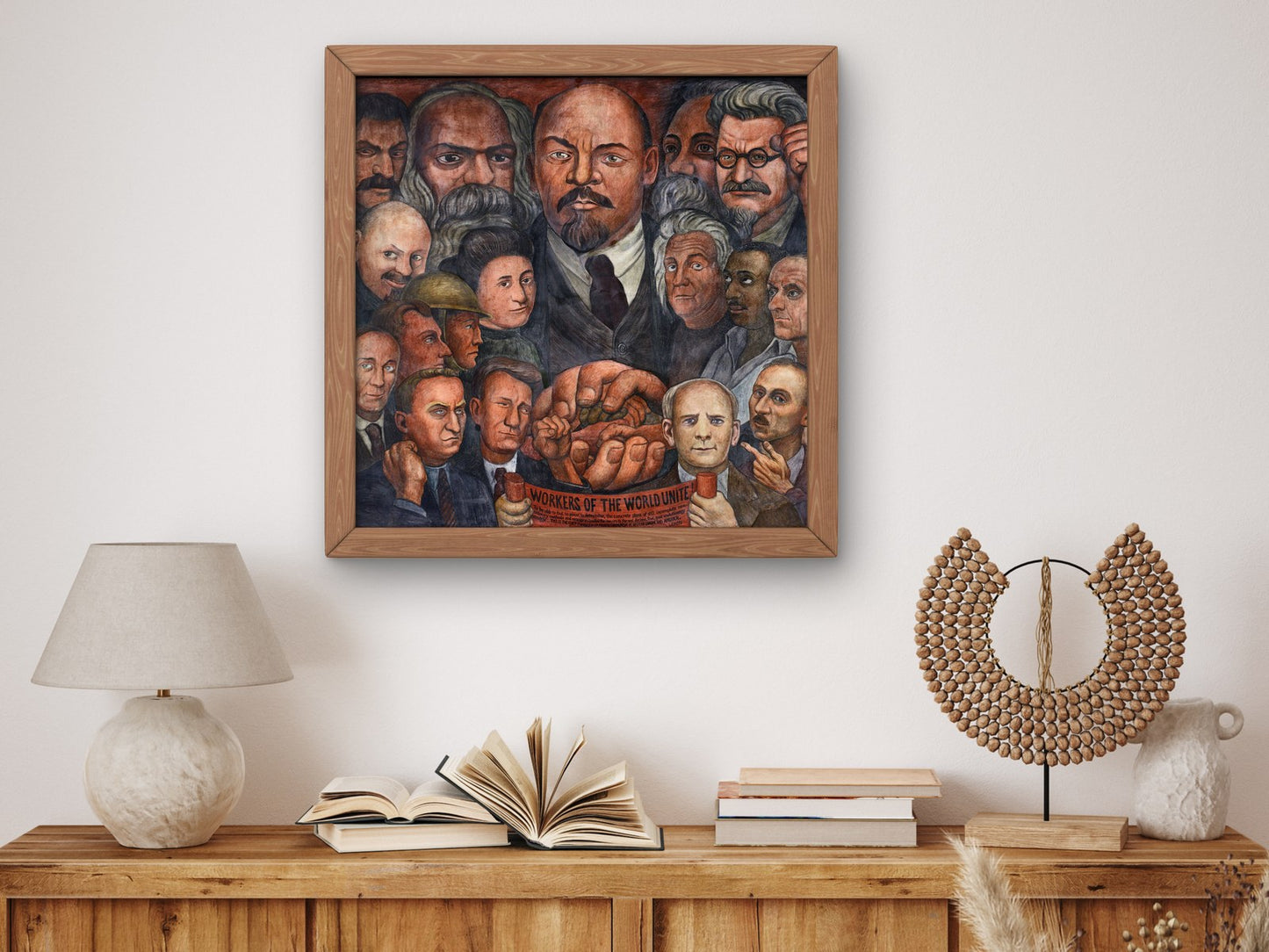 Proletarian Unity by Diego Rivera 1933, Wall Art Print, Fine Art Reproduction, Museum Quality Decor, Poster