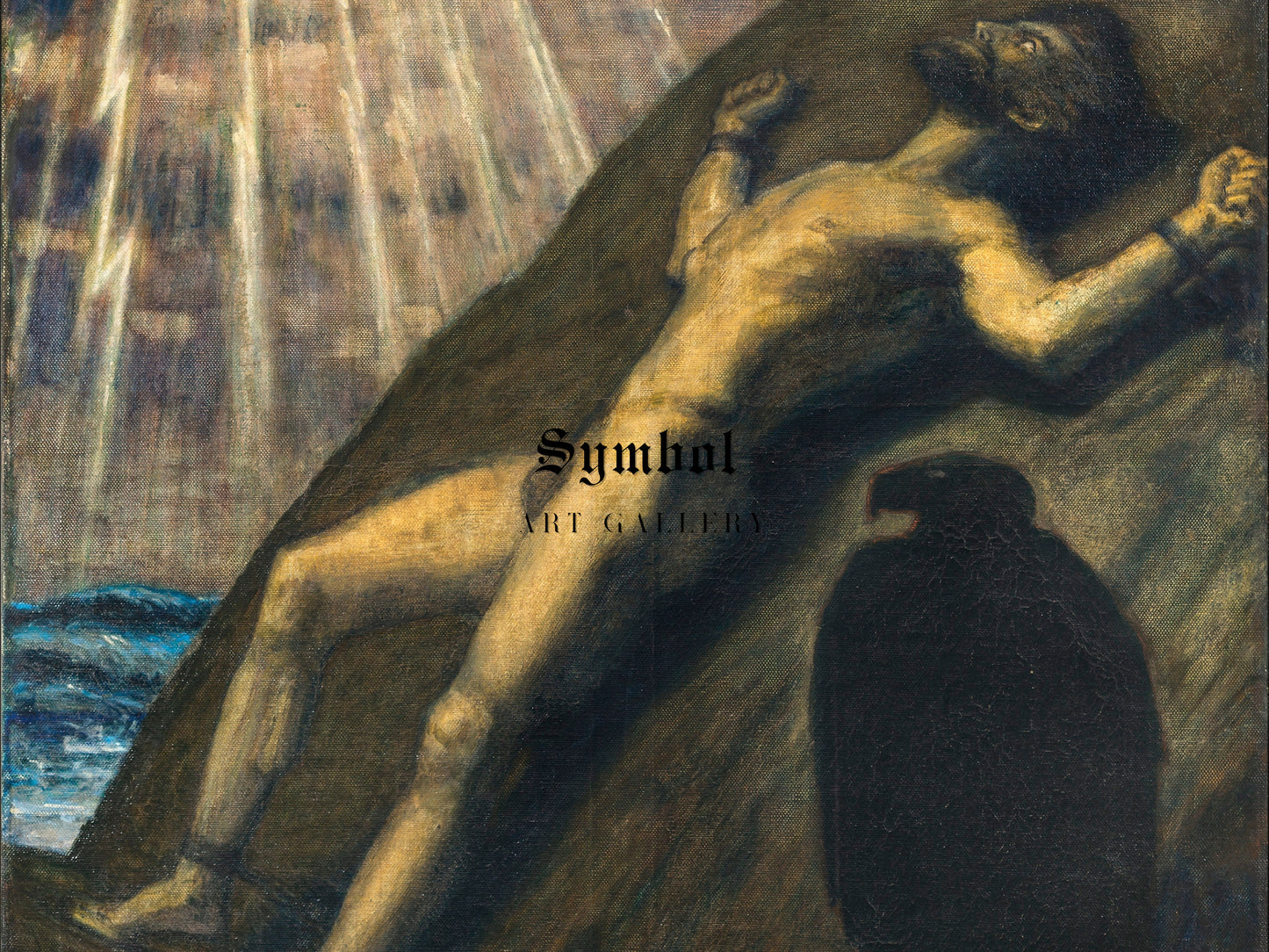 Prometheus by Franz von Stuck 1926, Wall Art Print, Fine Art Reproduction, Museum Quality Decor, Poster