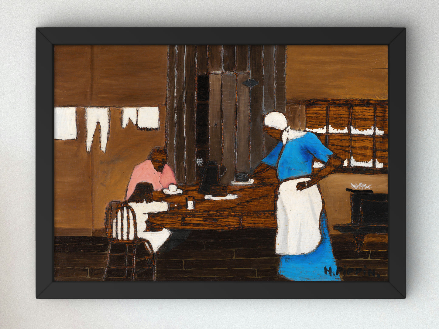 Supper Time by Horace Pippin 1940, Wall Art Print, Fine Art Reproduction, Museum Quality Decor, Poster