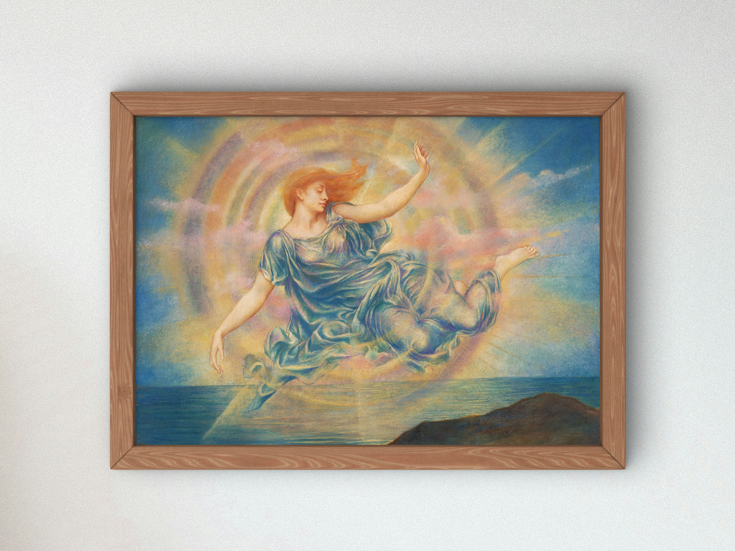 Evening Star over the Sea by Evelyn De Morgan 1910, Wall Art Print, Fine Art Reproduction, Museum Quality Decor, Poster