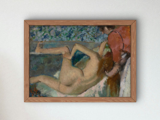 After the Bath by Edgar Degas 1895, Wall Art Print, Fine Art Reproduction, Museum Quality Decor, Poster
