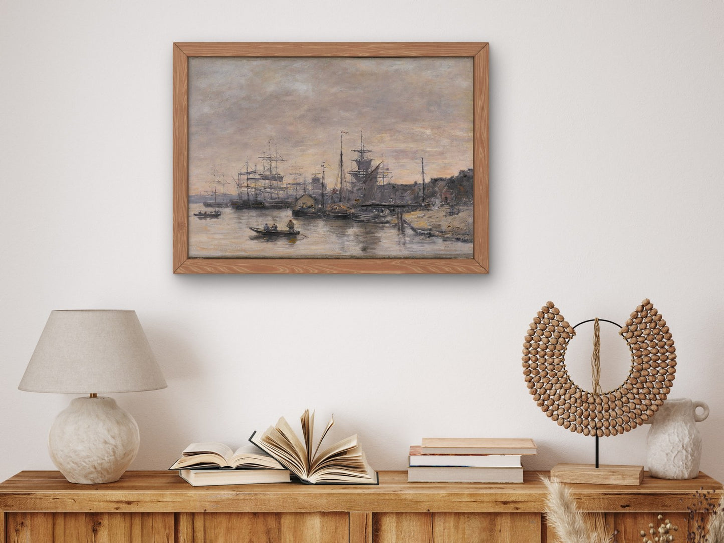 Bordeaux the Harbor by Eugène Boudin 1874, Wall Art Print, Fine Art Reproduction, Museum Quality Decor, Poster