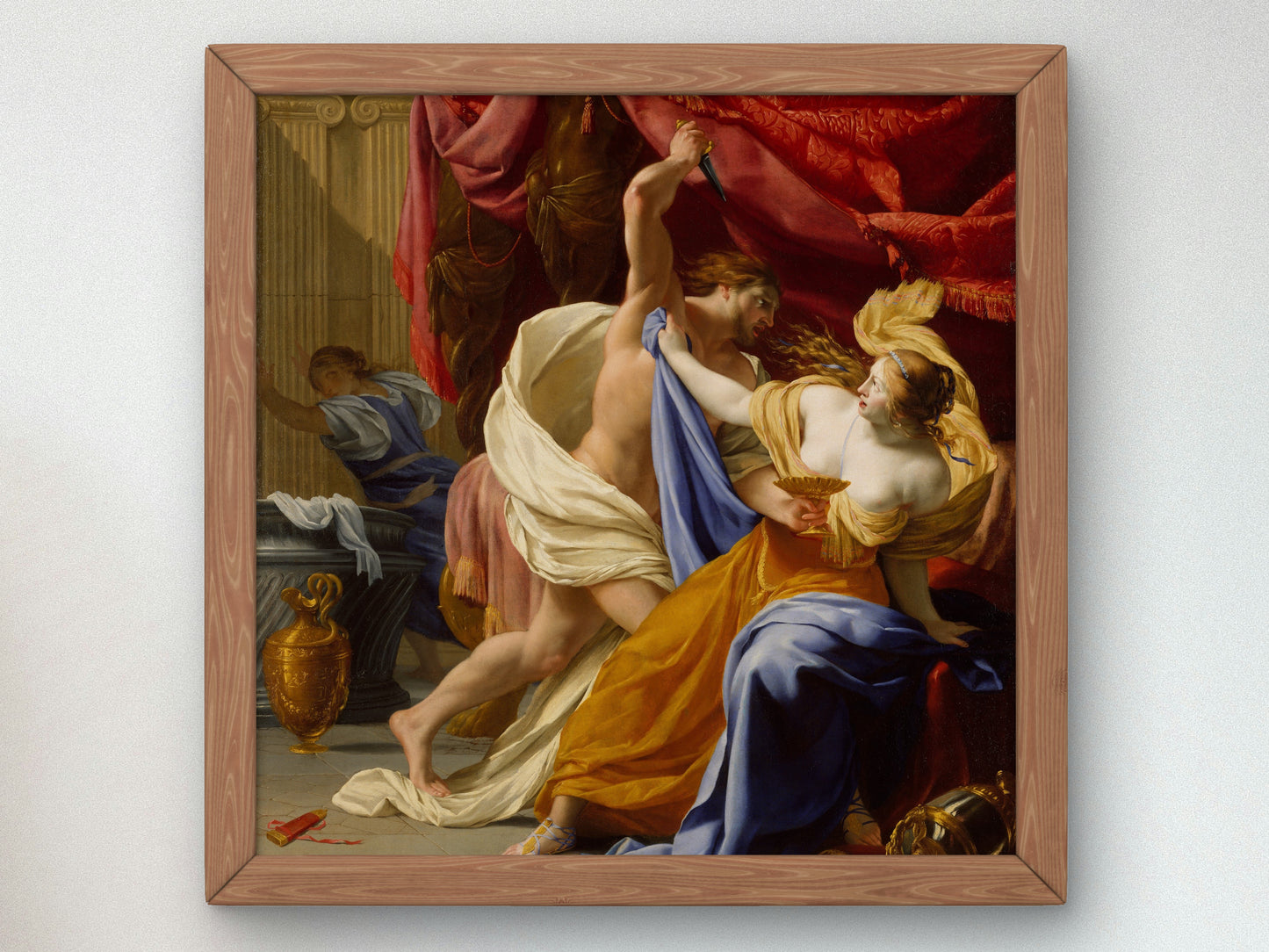 The Rape of Tamar by Eustache Le Sueur 1649, Wall Art Print, Fine Art Reproduction, Museum Quality Decor, Poster