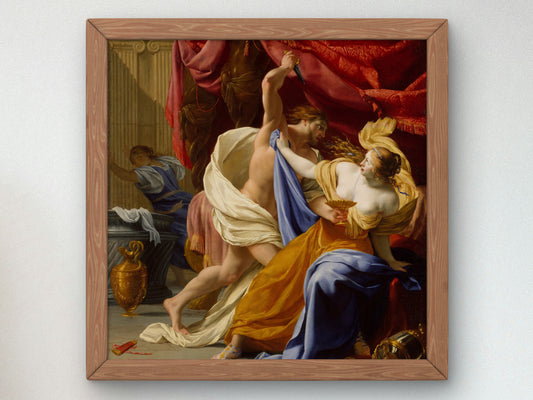 The Rape of Tamar by Eustache Le Sueur 1649, Wall Art Print, Fine Art Reproduction, Museum Quality Decor, Poster