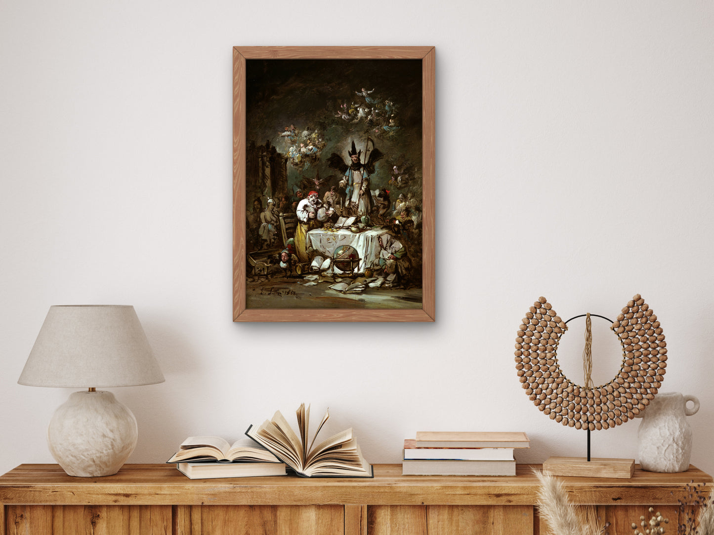 The Avarice by Eugenio Lucas Velázquez 1852, Wall Art Print, Fine Art Reproduction, Museum Quality Decor, Poster