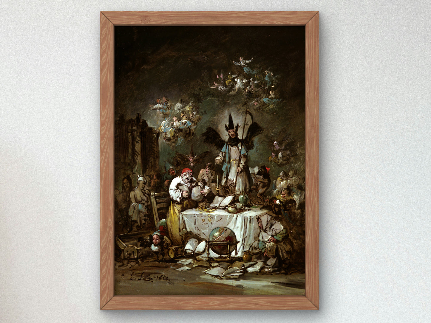 The Avarice by Eugenio Lucas Velázquez 1852, Wall Art Print, Fine Art Reproduction, Museum Quality Decor, Poster