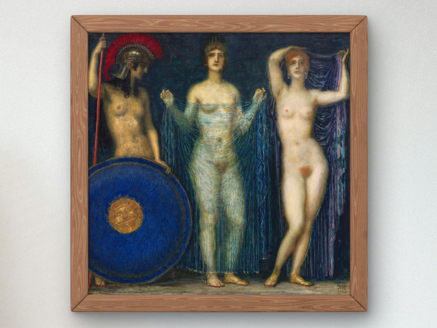 The Judgment of Paris by Franz von Stuck 1922, Wall Art Print, Fine Art Reproduction, Museum Quality Decor, Poster