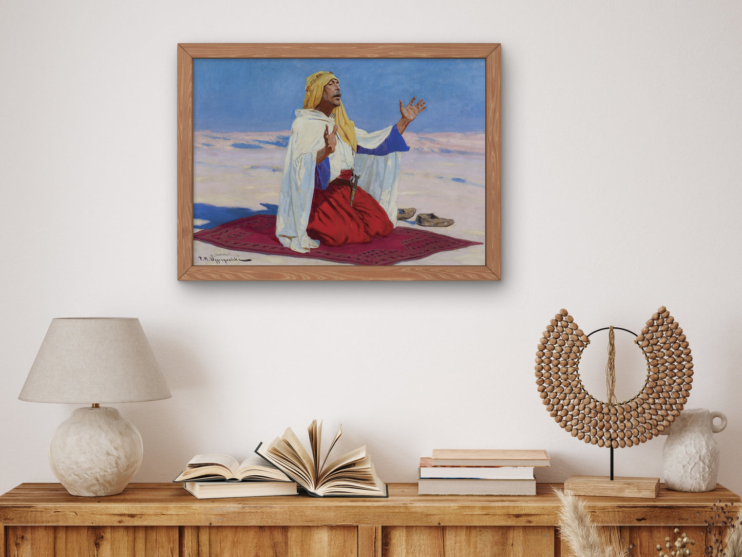 Prayer by Feliks Michał Wygrzywalski, Wall Art Print, Fine Art Reproduction, Museum Quality Decor, Poster