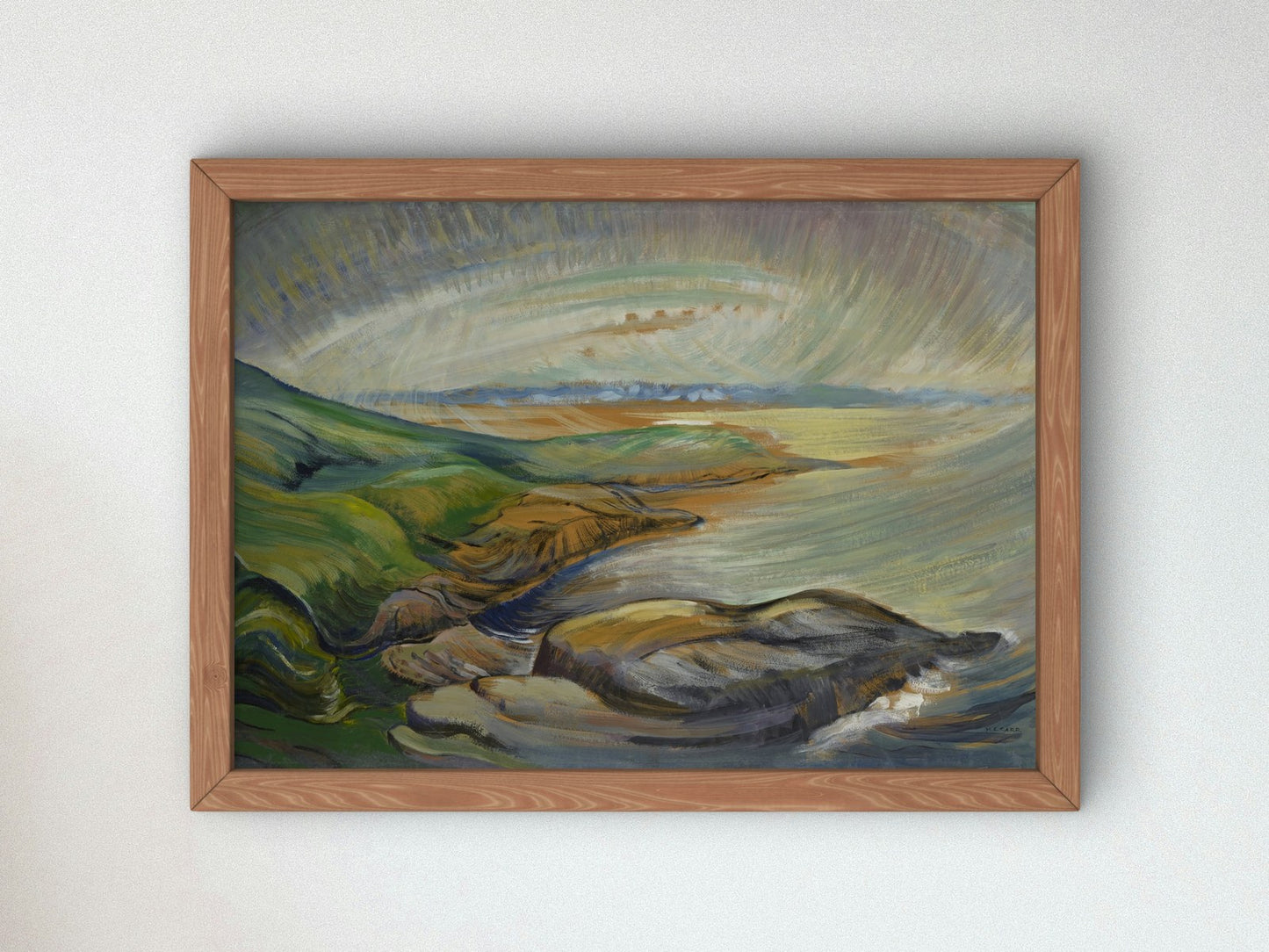 Strait of Juan de Fuca by Emily Carr 1936, Wall Art Print, Fine Art Reproduction, Museum Quality Decor, Poster