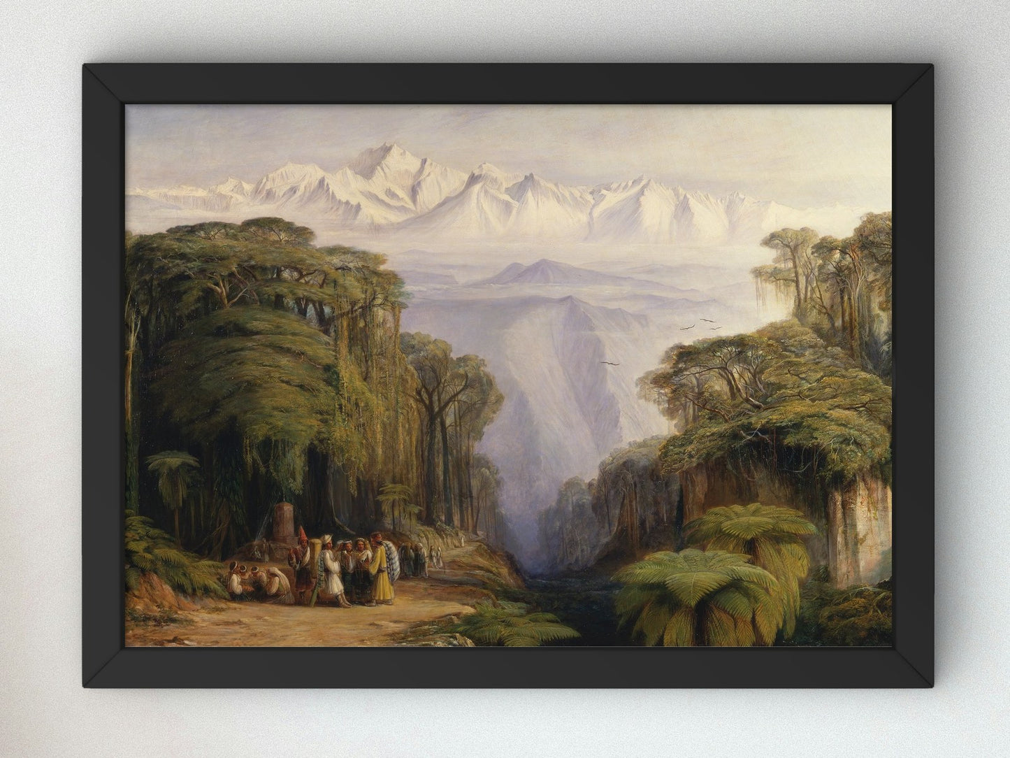 Kangchenjunga from Darjeeling by Edward Lear 1879, Wall Art Print, Fine Art Reproduction, Museum Quality Decor, Poster