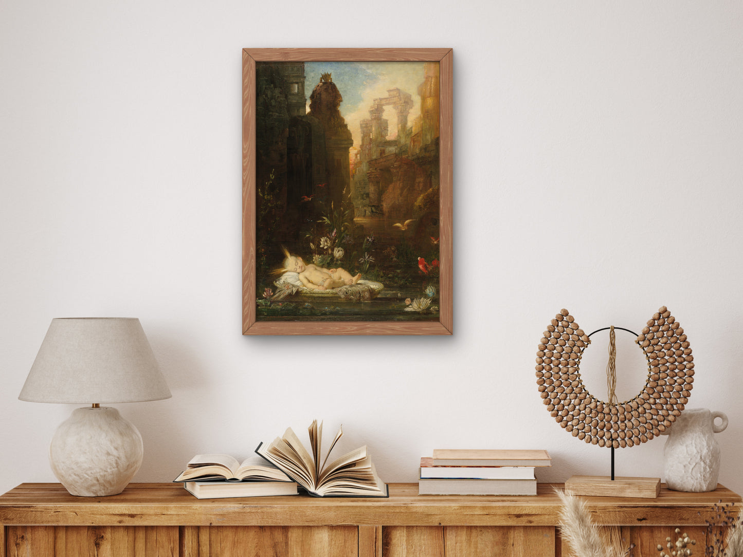 The Infant Moses by Gustave Moreau 1876, Wall Art Print, Fine Art Reproduction, Museum Quality Decor, Poster