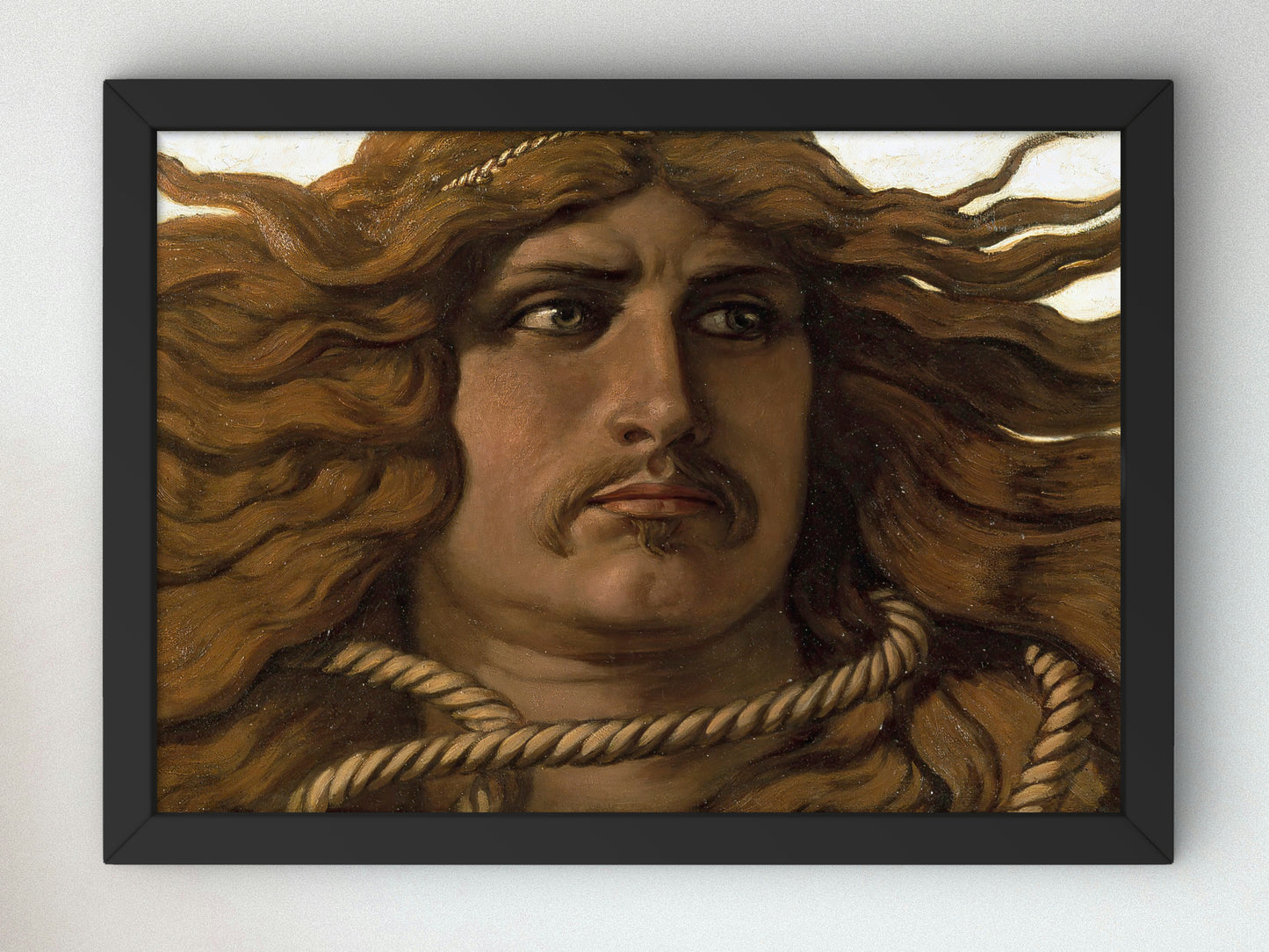 Samson by Elihu Vedder 1886, Wall Art Print, Fine Art Reproduction, Museum Quality Decor, Poster