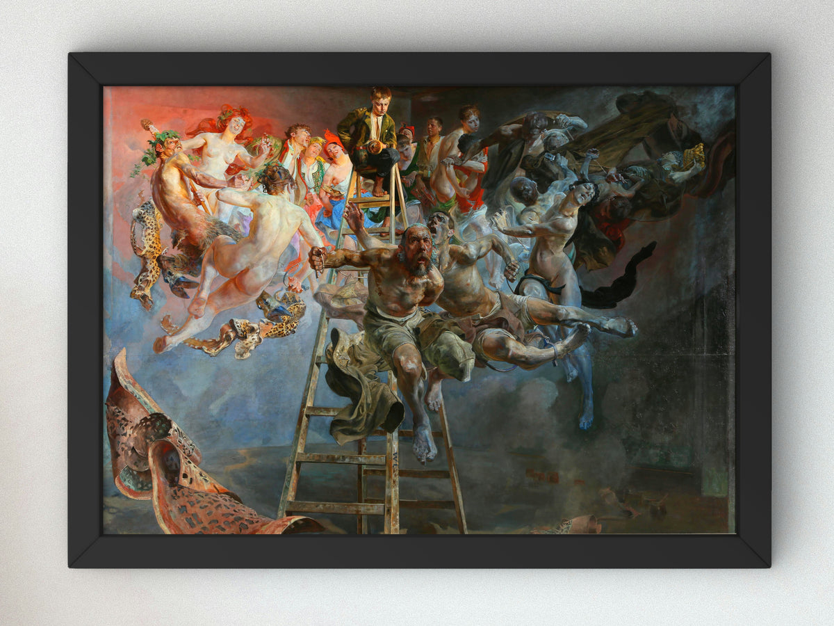 The Vicious Circle by Jacek Malczewski 1895, Wall Art Print, Fine Art Reproduction, Museum Quality Decor, Poster