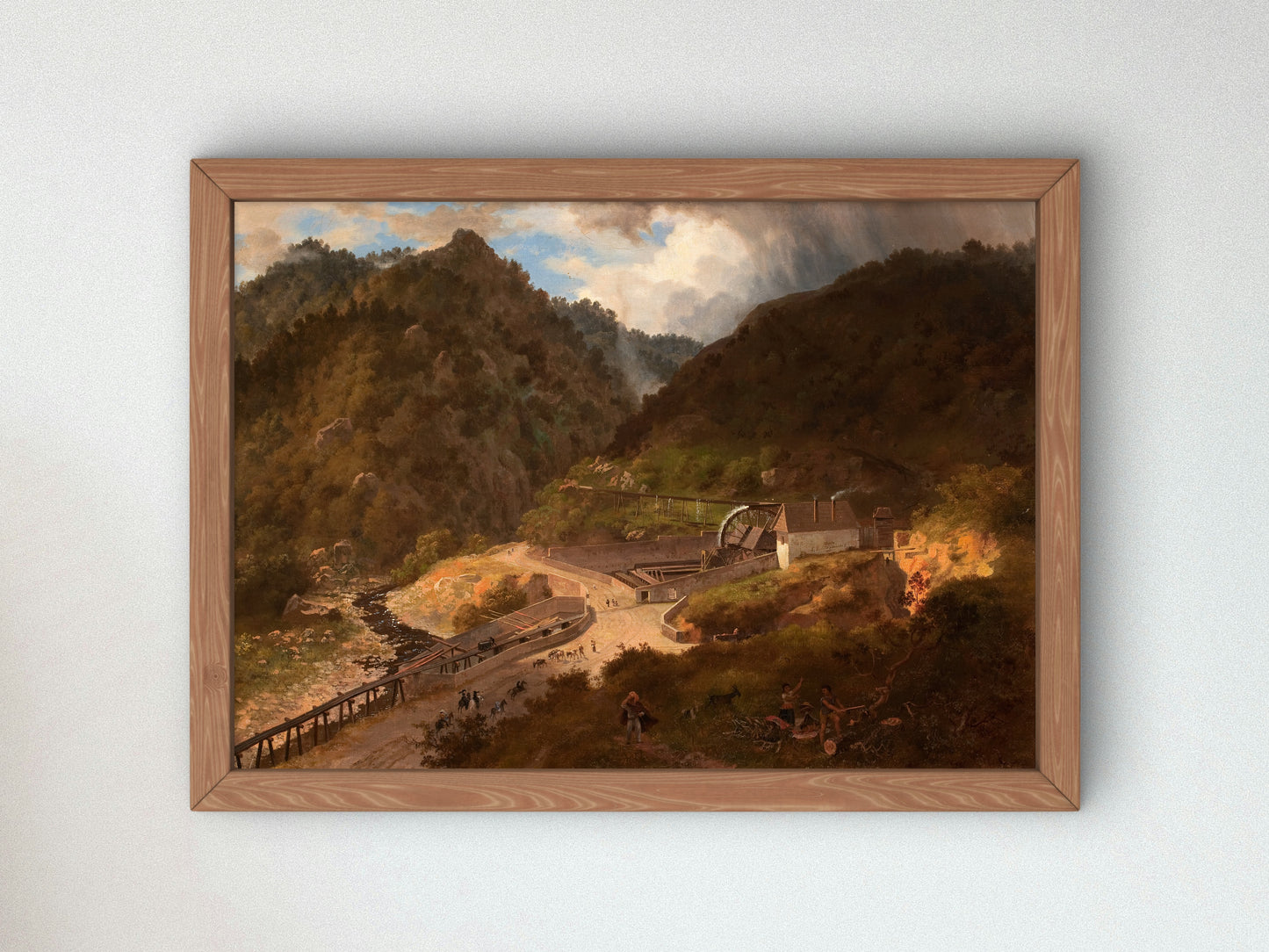 Minas de Real del Monte Hidalgo by Eugenio Landesio 1857, Wall Art Print, Fine Art Reproduction, Museum Quality Decor, Poster