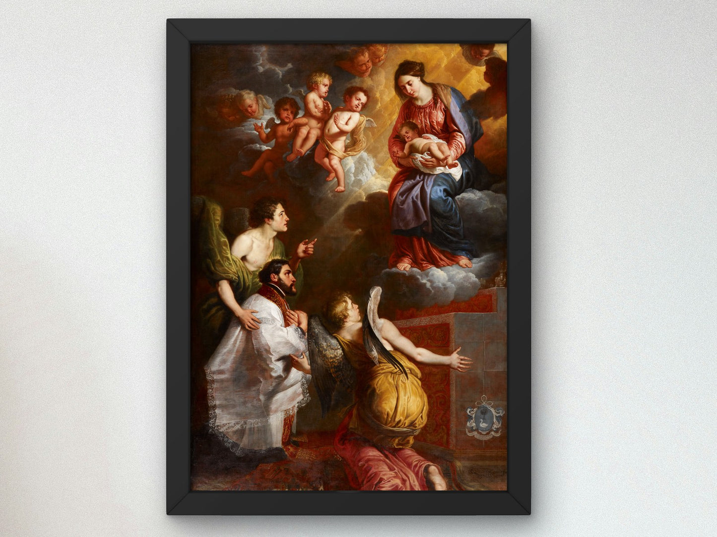 The Vision of St. Francis Xavier by Érasme Quellin the Younger 1656, Wall Art Print, Fine Art Reproduction, Museum Quality Decor, Poster