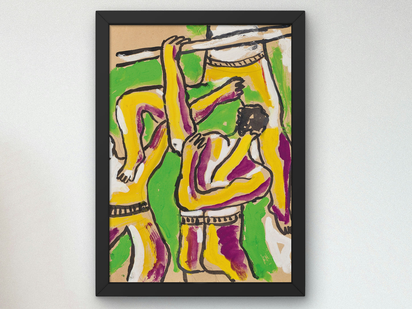 Acrobats by Fernand Léger 1950, Wall Art Print, Fine Art Reproduction, Museum Quality Decor, Poster