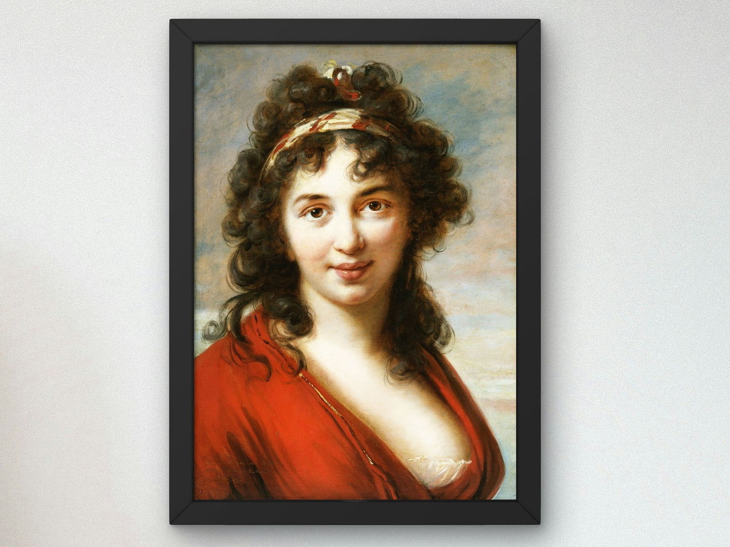 Portrait of Isabella Teotochi Marini by Élisabeth Vigée Le Brun 1792, Wall Art Print, Fine Art Reproduction, Museum Quality Decor, Poster
