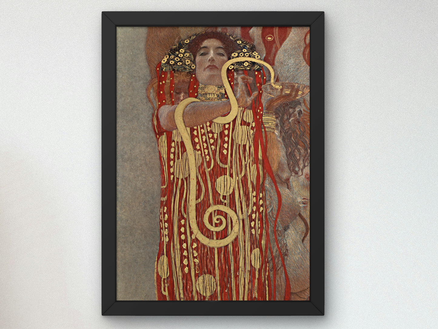Hygieia by Gustav Klimt 1901, Wall Art Print, Fine Art Reproduction, Museum Quality Decor, Poster