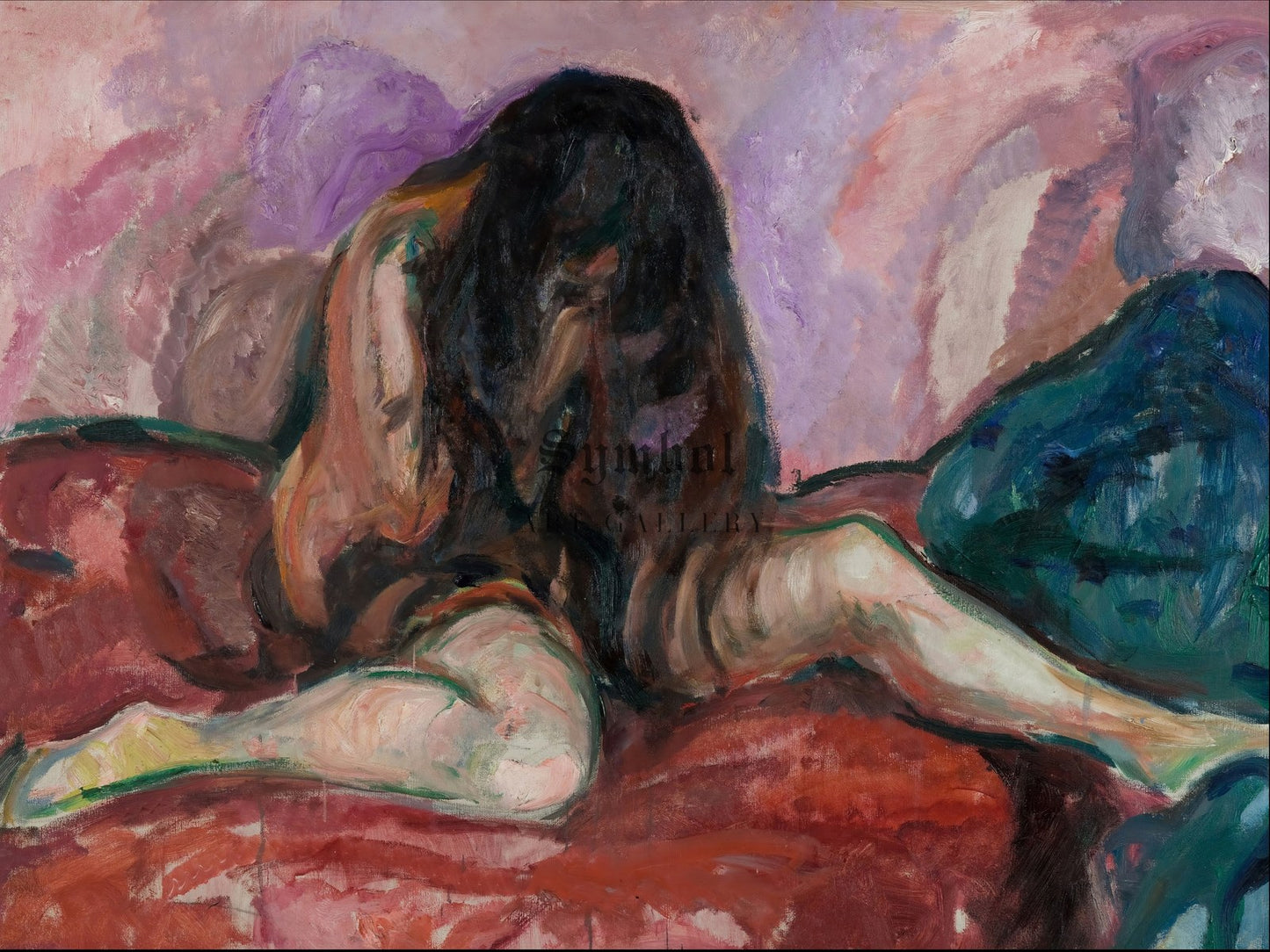 Weeping Nude by Edvard Munch 1913, Wall Art Print, Fine Art Reproduction, Museum Quality Decor, Poster
