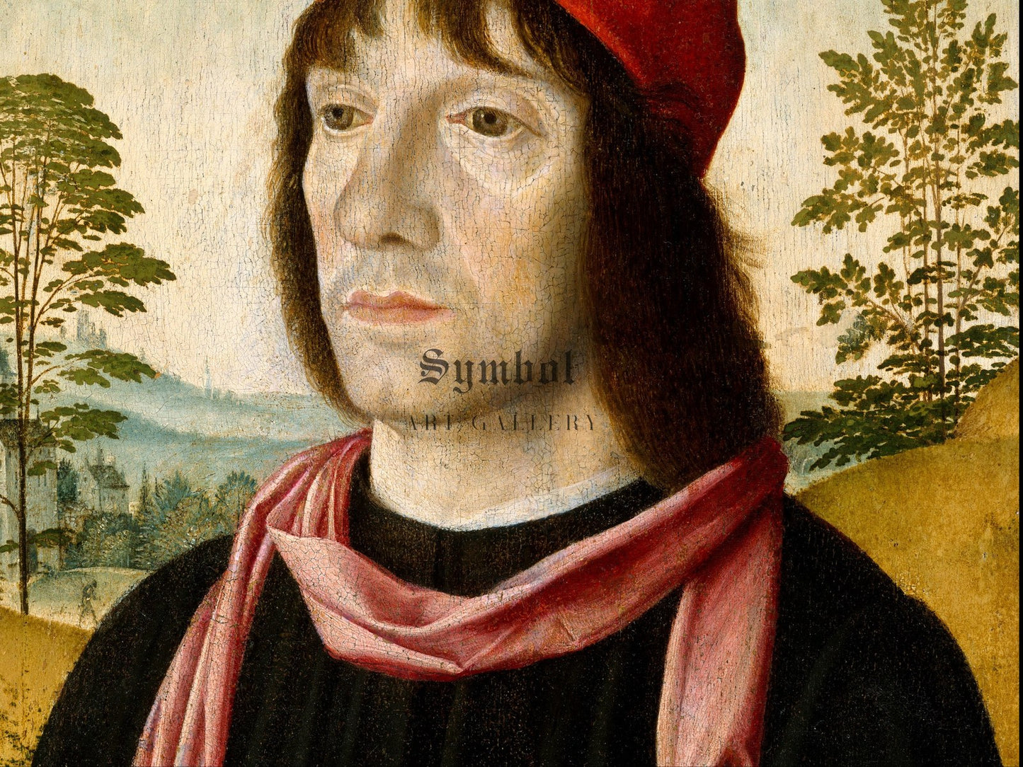 Portrait of a Man by Fra Bartolomeo 1497, Wall Art Print, Fine Art Reproduction, Museum Quality Decor, Poster