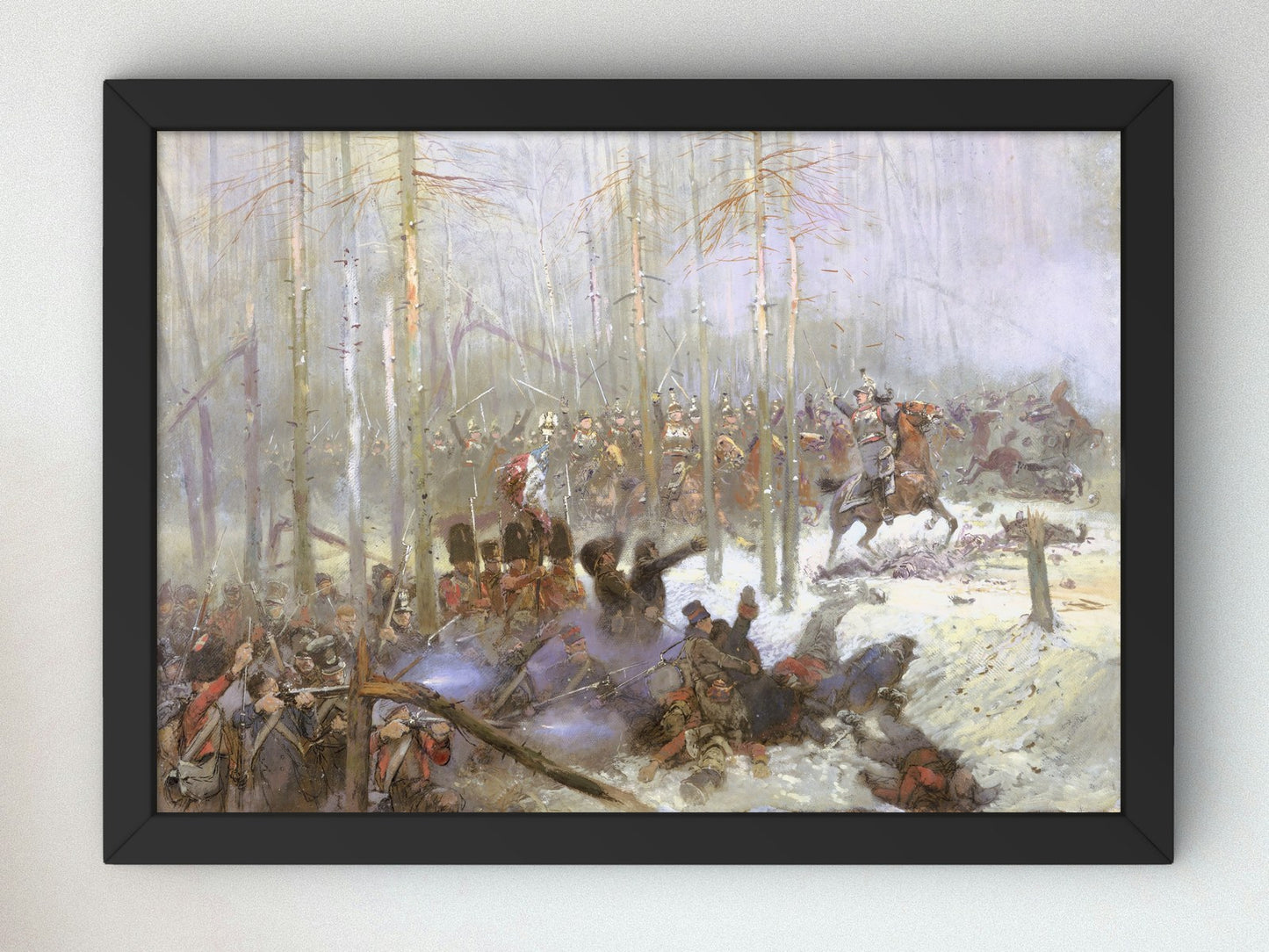 Charge of the Cuirassiers in 1812 by Édouard Detaille 1875, Wall Art Print, Fine Art Reproduction, Museum Quality Decor, Poster