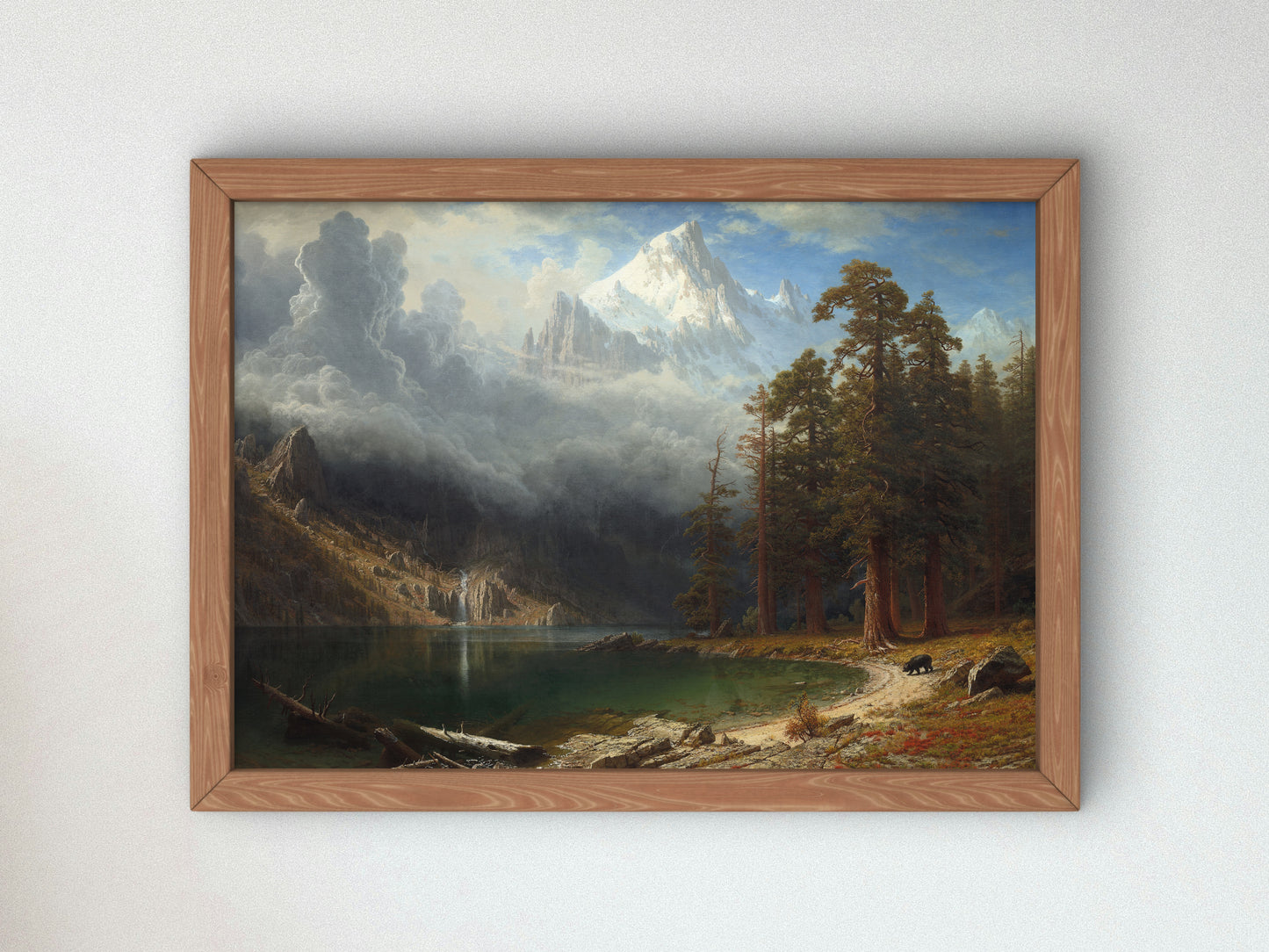 Mount Corcoran by Albert Bierstadt, Wall Art Print, Fine Art Reproduction, Museum Quality Decor, Poster