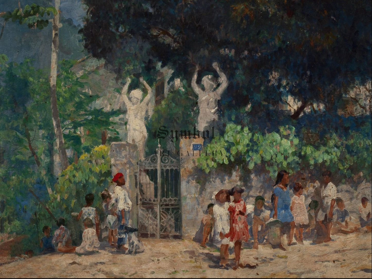 On the Way to School by Eliseu Visconti 1907, Wall Art Print, Fine Art Reproduction, Museum Quality Decor, Poster