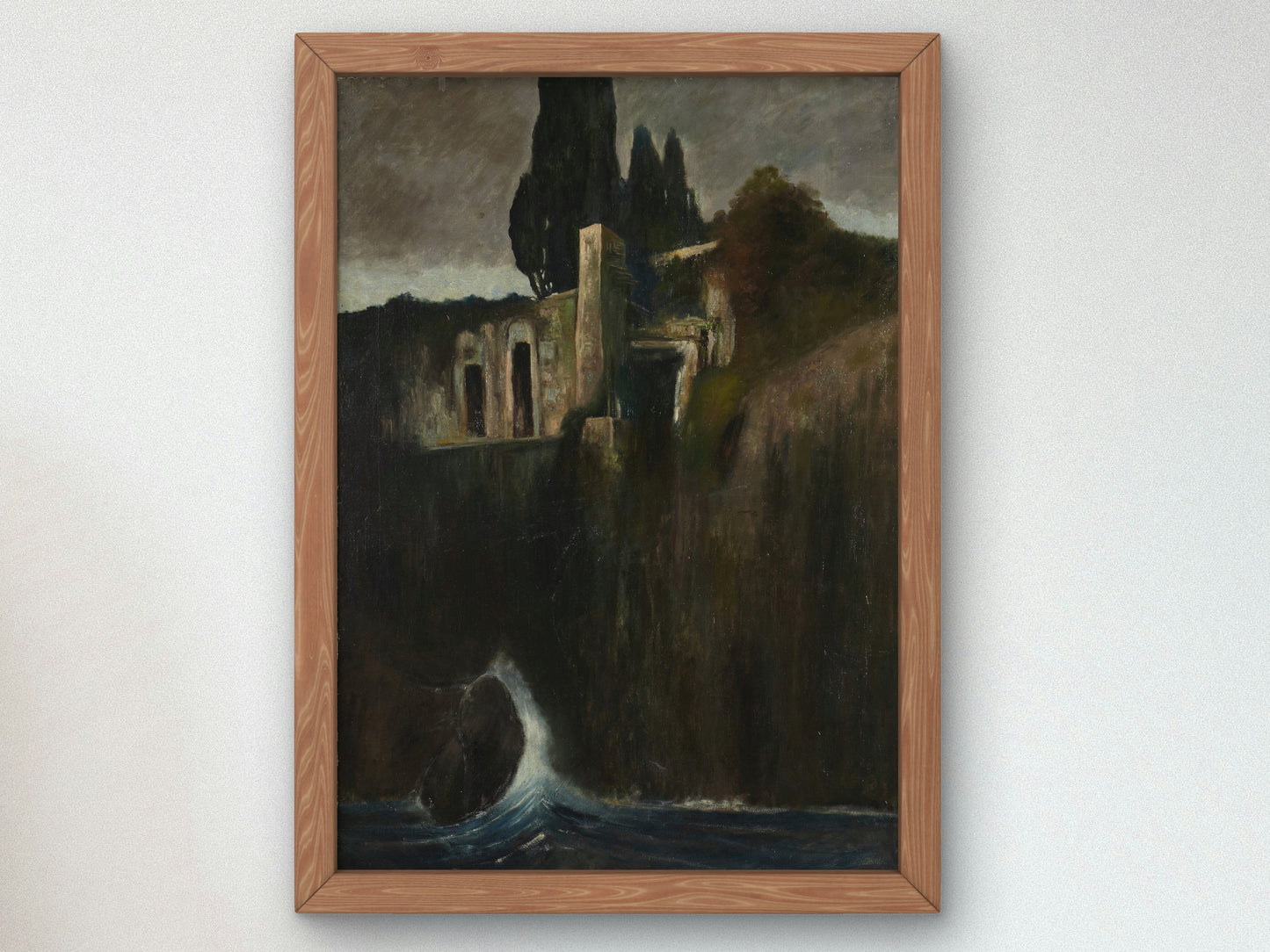 Ruins by Arnold Böcklin, Wall Art Print, Fine Art Reproduction, Museum Quality Decor, Poster