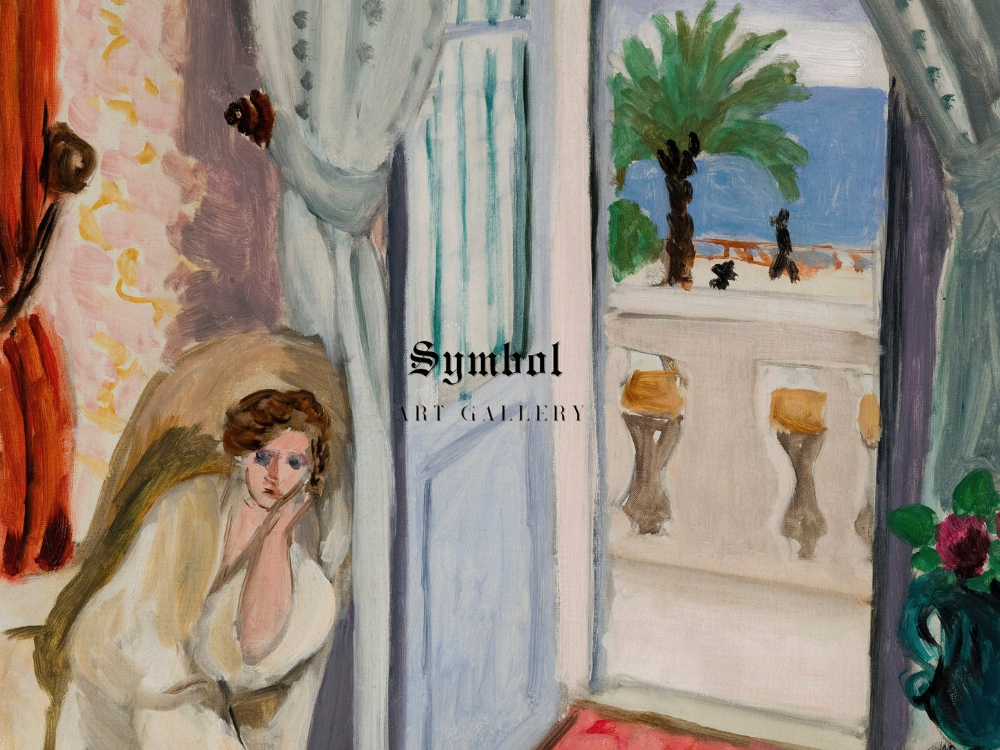 Interior at Nice by Henri Matisse 1919, Wall Art Print, Fine Art Reproduction, Museum Quality Decor, Poster