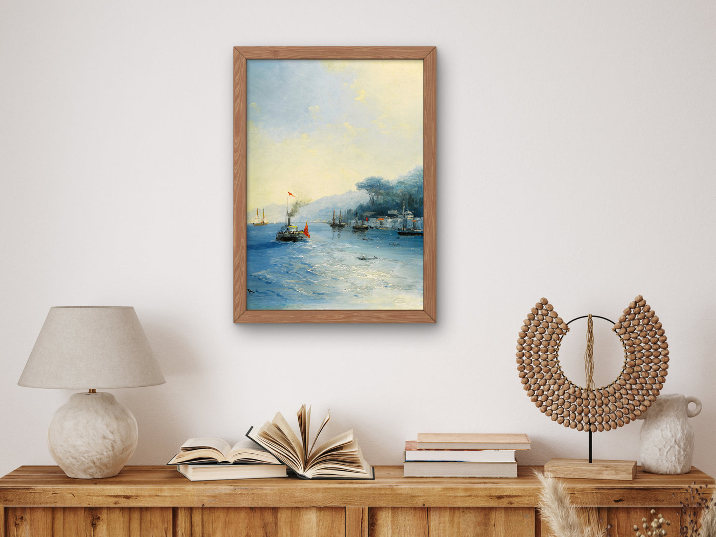 Shipping on the Bosphorus, Constantinople by Ivan Konstantinovich Aivazovsky 1900, Wall Art Print, Fine Art Reproduction, Museum Quality