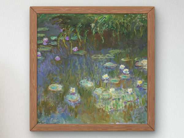 Water Lilies by Claude Monet 1922, Wall Art Print, Fine Art Reproduction, Museum Quality Decor, Poster