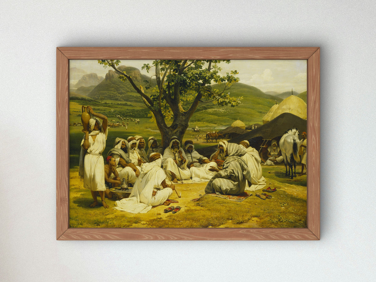 The Arab Tale Teller by Horace Vernet 1833, Wall Art Print, Fine Art Reproduction, Museum Quality Decor, Poster