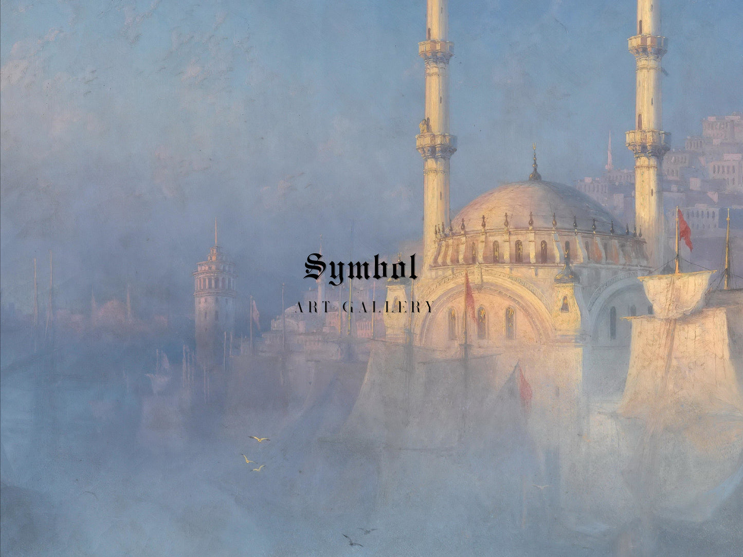 Constantinople by Ivan Konstantinovich Aivazovsky 1862, Wall Art Print, Fine Art Reproduction, Museum Quality Decor, Poster