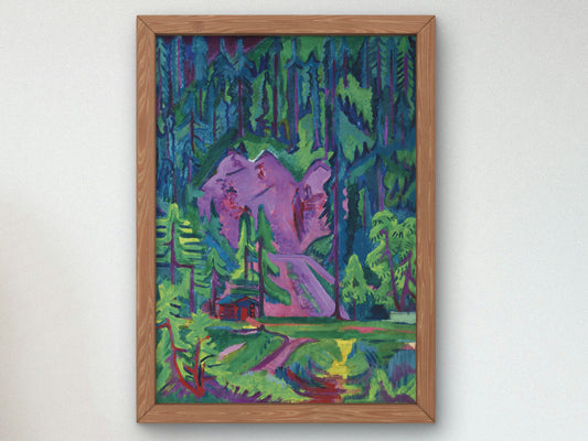 Quarry near Wildboden by Ernst Ludwig Kirchner 1923, Wall Art Print, Fine Art Reproduction, Museum Quality Decor, Poster