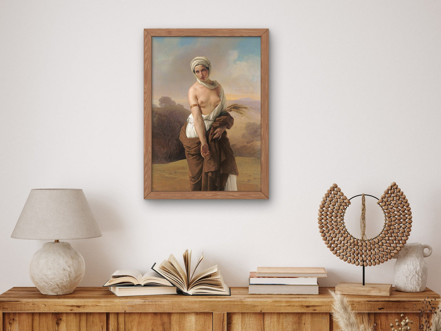 Ruth by Francesco Hayez 1835, Wall Art Print, Fine Art Reproduction, Museum Quality Decor, Poster