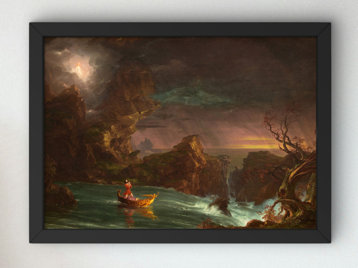 The Voyage of Life Manhood by Thomas Cole 1842, Wall Art Print, Fine Art Reproduction, Museum Quality Decor, Poster