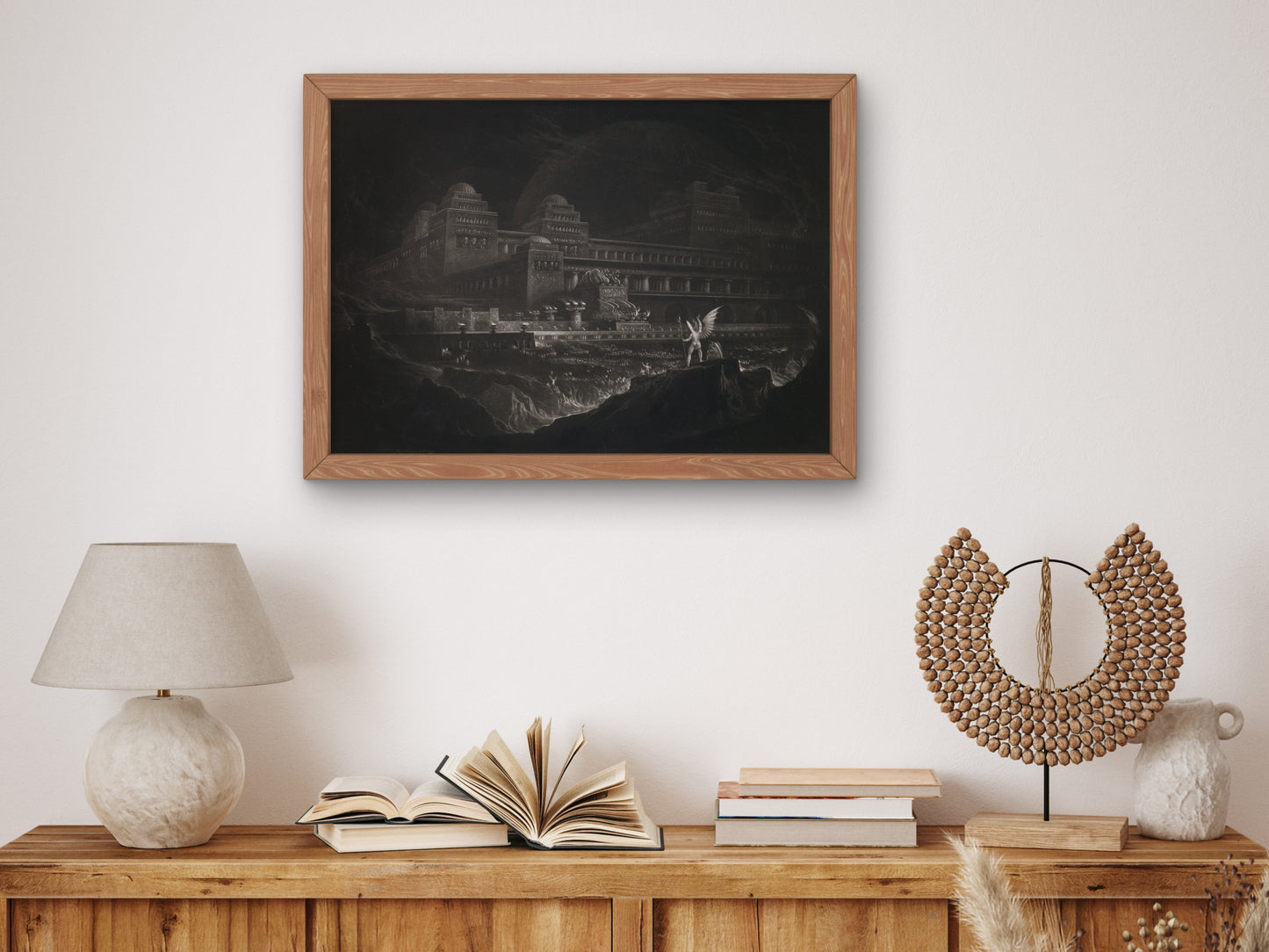 Pandemonium by John Martin 1824, Wall Art Print, Fine Art Reproduction, Museum Quality Decor, Poster