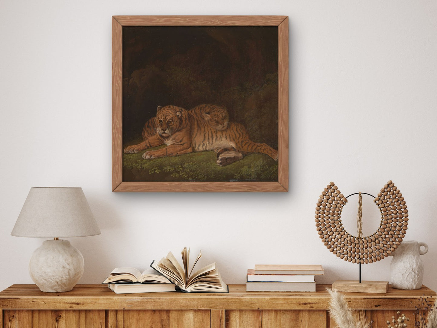 Tigers by Charles Towne 1800, Wall Art Print, Fine Art Reproduction, Museum Quality Decor, Poster