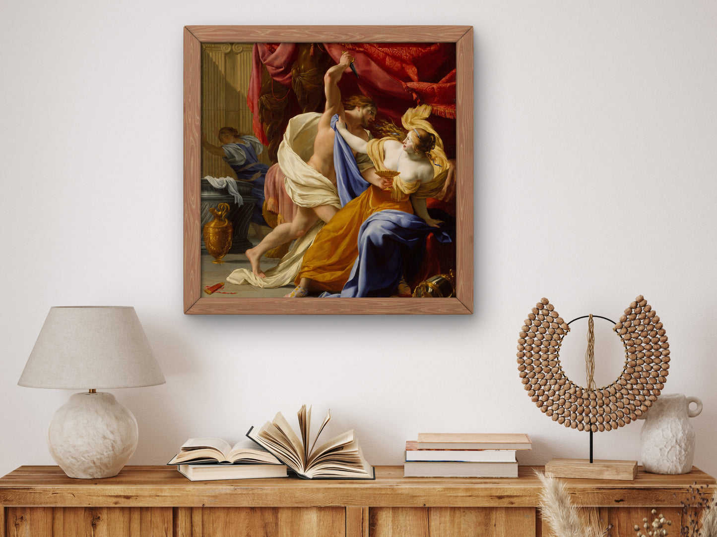 The Rape of Tamar by Eustache Le Sueur 1649, Wall Art Print, Fine Art Reproduction, Museum Quality Decor, Poster