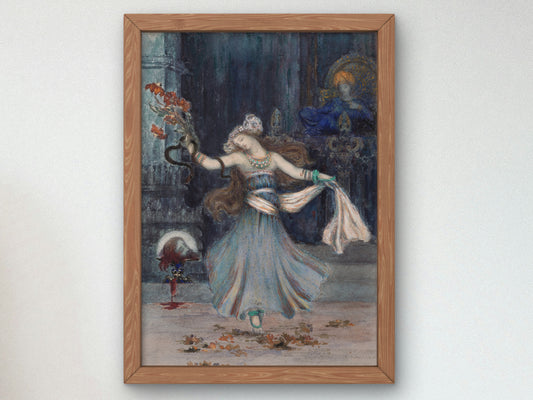 Salomé Dancing Before the Head of St. John the Baptist by Gustave Moreau 1876, Wall Art Print, Fine Art Reproduction, Museum Quality Decor