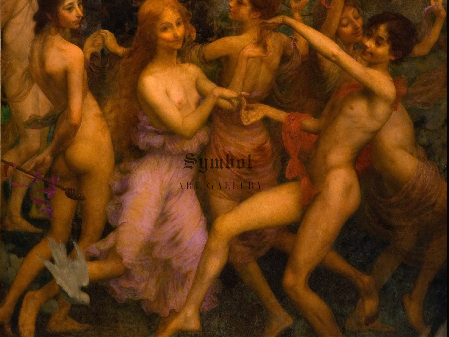 Oréadas by Eliseu Visconti 1899, Wall Art Print, Fine Art Reproduction, Museum Quality Decor, Poster