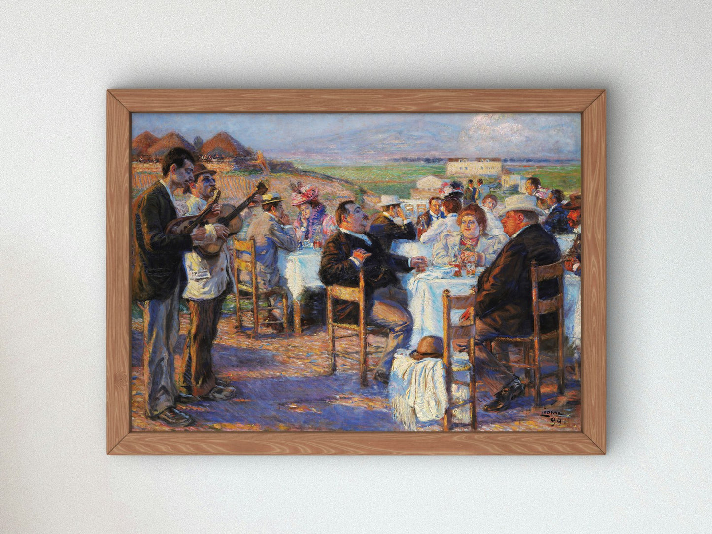 I grassi e i magri by Enrico Lionne 1899, Wall Art Print, Fine Art Reproduction, Museum Quality Decor, Poster