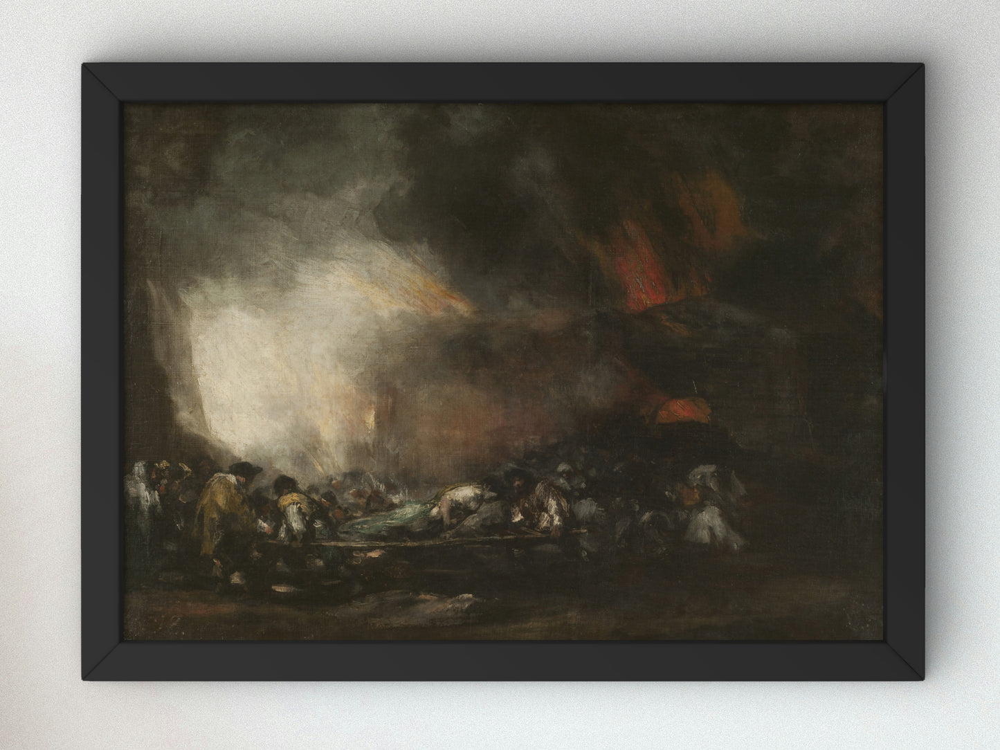 Fire in a Hospital by Francisco Goya 1808, Wall Art Print, Fine Art Reproduction, Museum Quality Decor, Poster