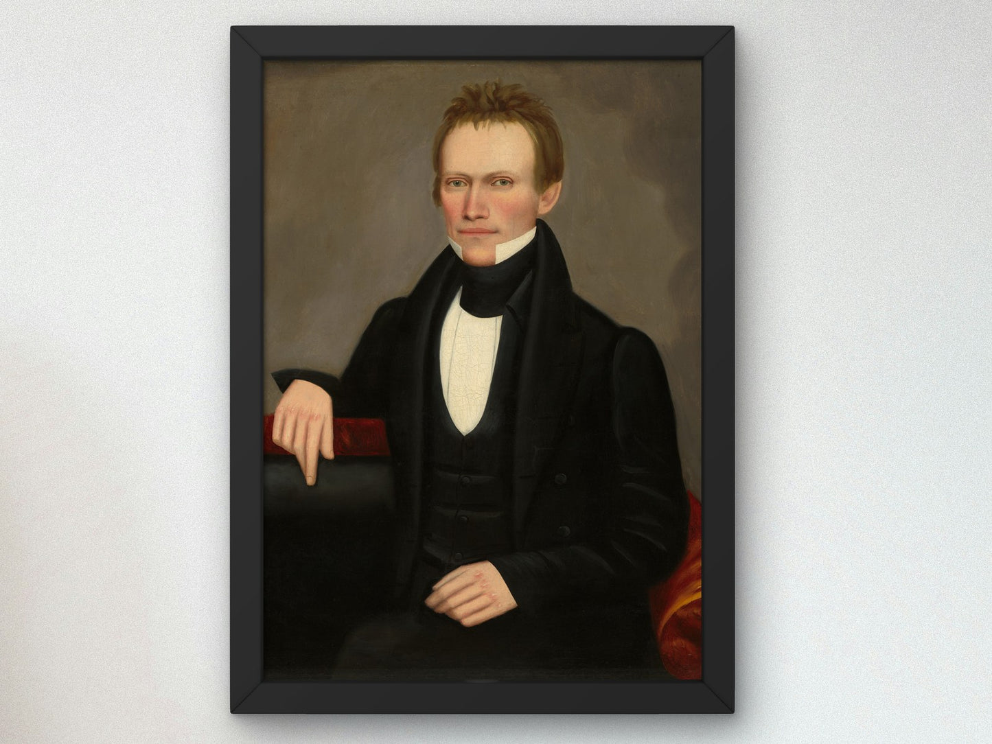 Portrait of a Gentleman by Erastus Salisbury Field 1835, Wall Art Print, Fine Art Reproduction, Museum Quality Decor, Poster